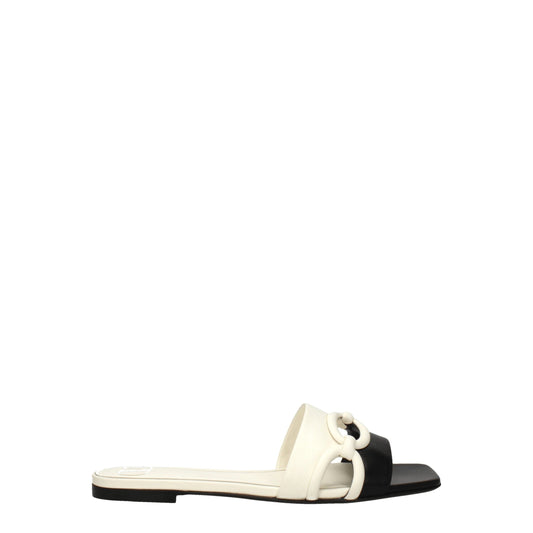 Valentino Garavani – Schwarze Slipper-Sandalen aus Leder