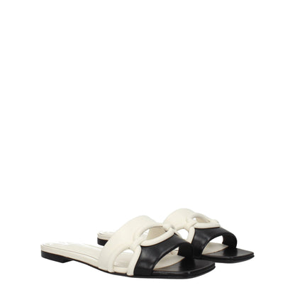 Valentino Garavani – Schwarze Slipper-Sandalen aus Leder