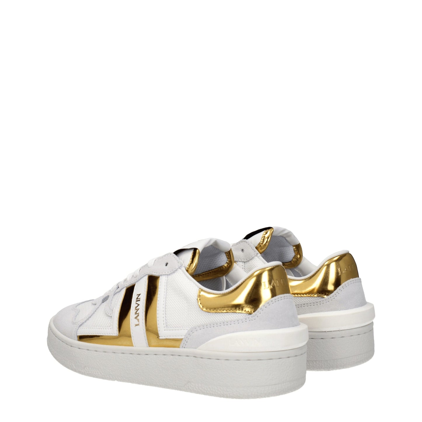 Lanvin Weiße Stoff-Low-Tops