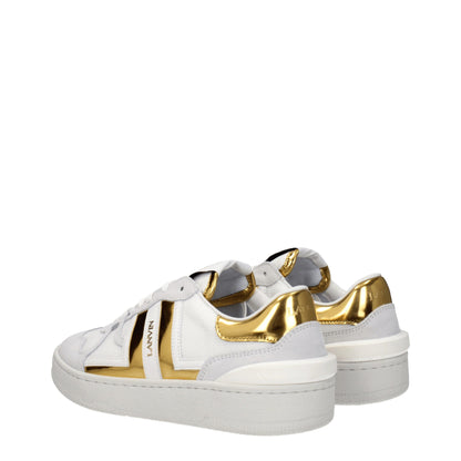 Lanvin Weiße Stoff-Low-Tops