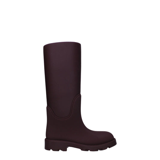 Burberry Rote Baumwollgummistiefel