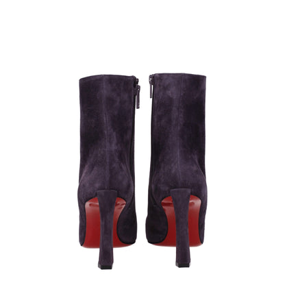 Christian Louboutin – Lila Lederstiefeletten