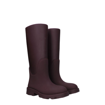 Burberry Rote Baumwollgummistiefel