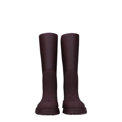 Burberry Rote Baumwollgummistiefel