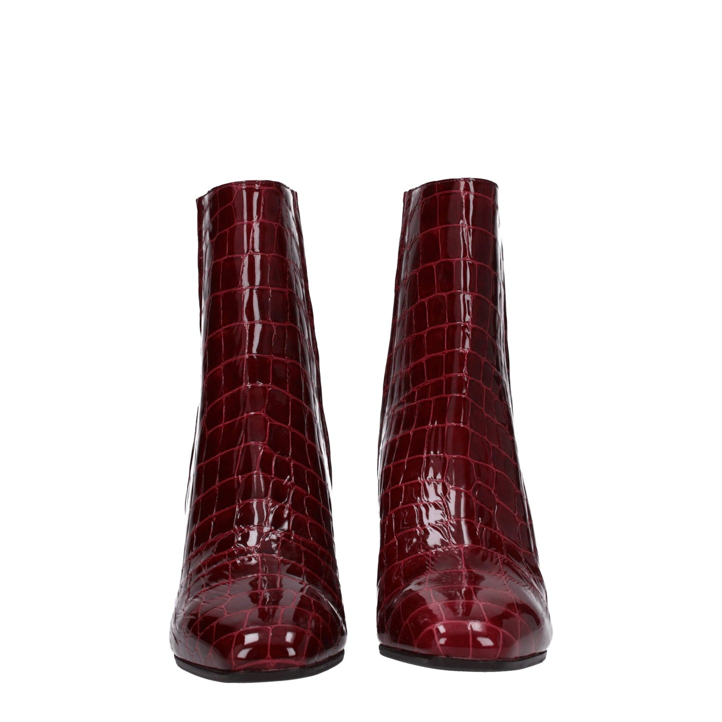 Bottines en cuir rouge Aquazzura