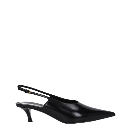 Givenchy – Schwarze Pumps aus Leder mit mittlerem Absatz
