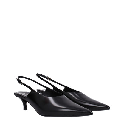 Givenchy – Schwarze Pumps aus Leder mit mittlerem Absatz