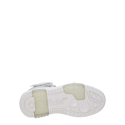 Off-White White Leather High Tops