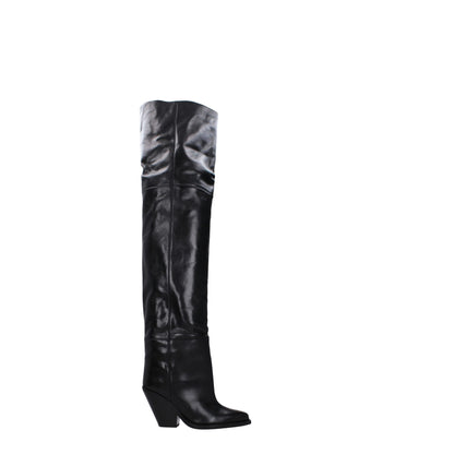 Cuissardes en cuir noir Isabel Marant
