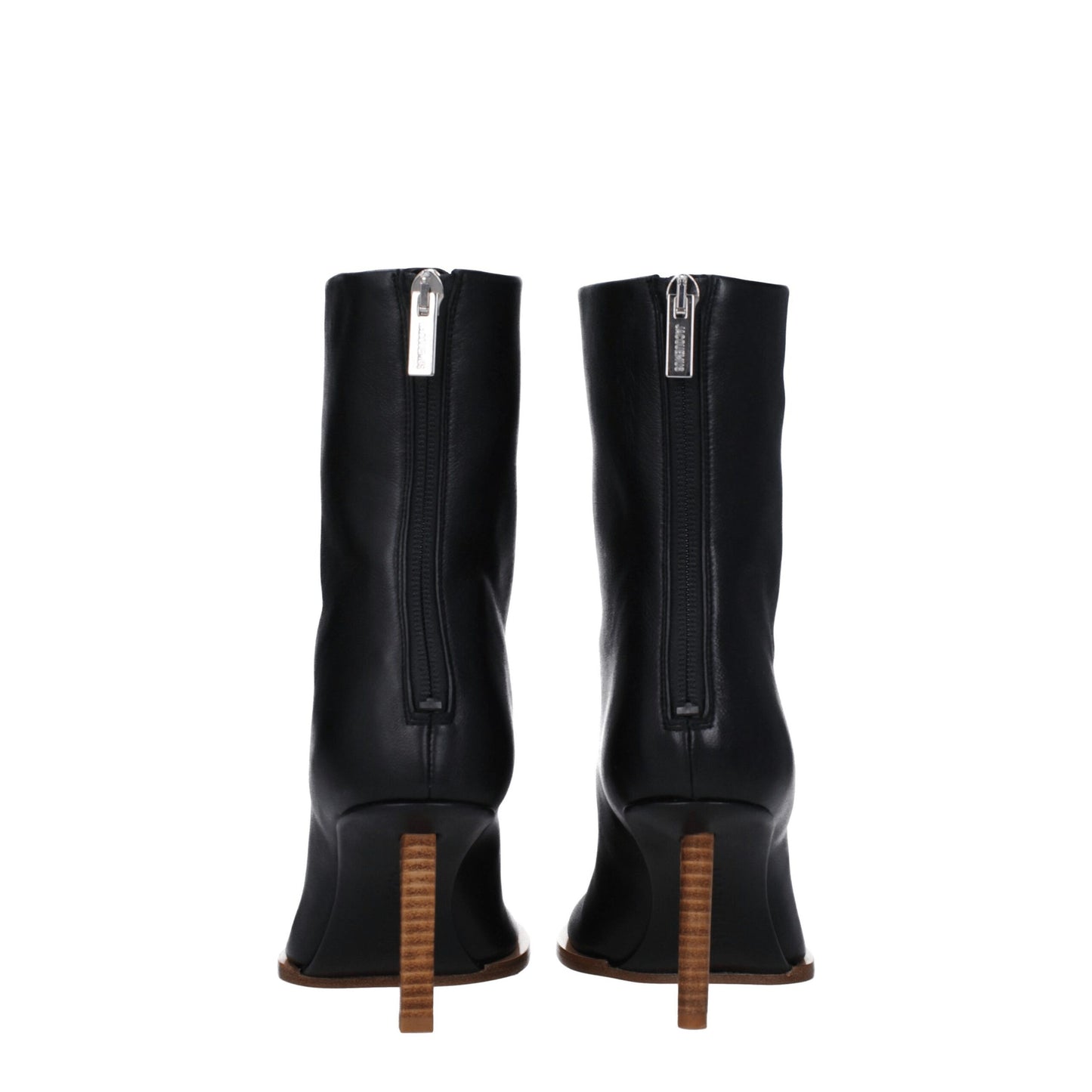 Jacquemus – Schwarze Lederstiefeletten