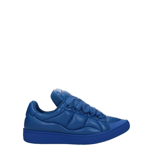 Lanvin Blaue Leder Low-Tops