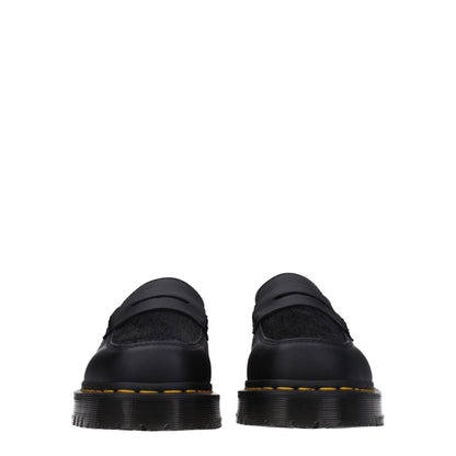 Mocassins à enfiler en cuir noir Dr. Martens