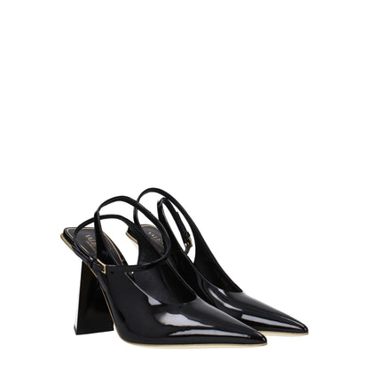 Valentino Garavani Schwarze Ledersandalen