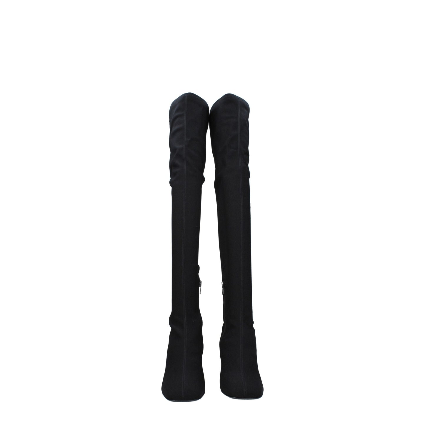 Valentino Garavani Overknee-Stiefel aus schwarzem Stoff