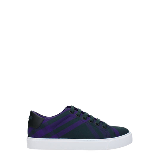 Burberry Grüne Stoff-Sneaker