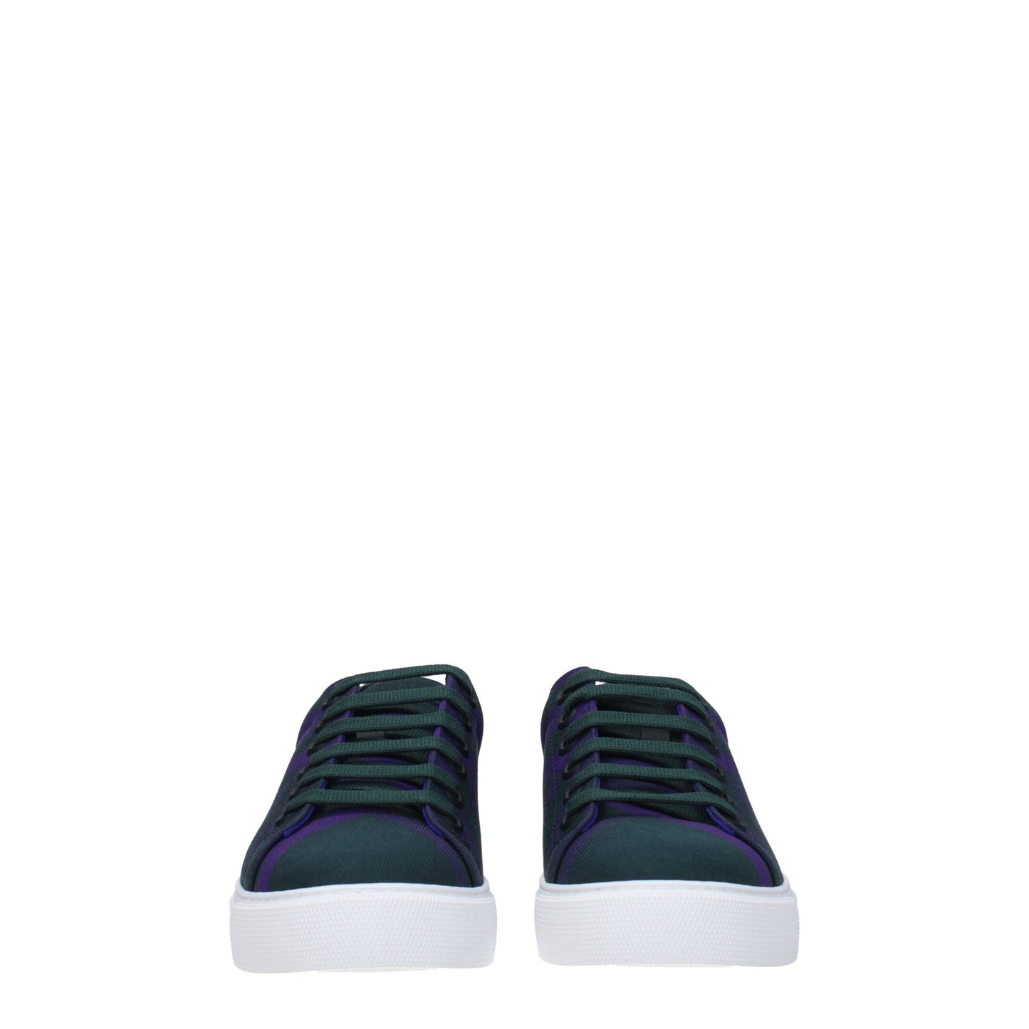 Burberry Grüne Stoff-Sneaker