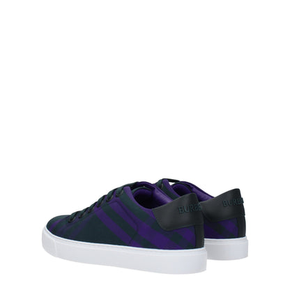 Burberry Grüne Stoff-Sneaker