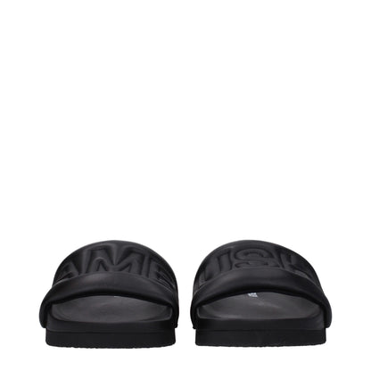 Ambush – Schwarze Leder-Slipper-Sandalen