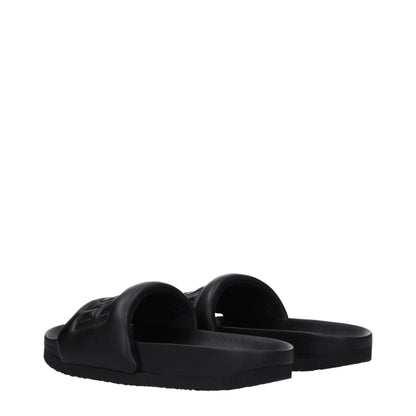 Ambush – Schwarze Leder-Slipper-Sandalen