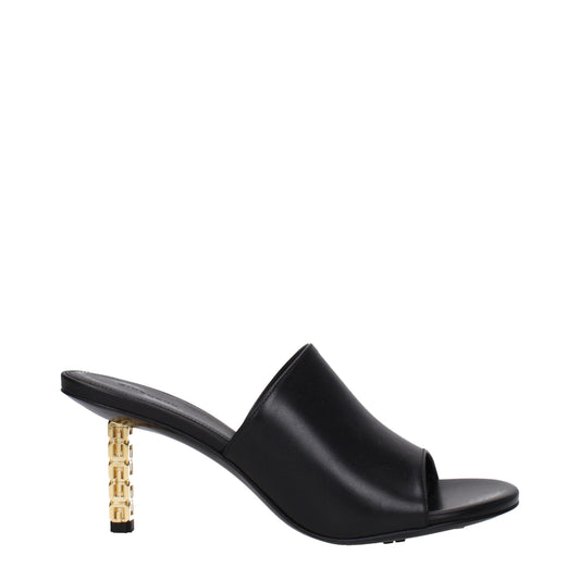 Givenchy – Schwarze Sandalen aus Leder mit Stilettoabsatz