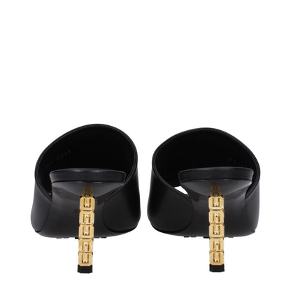 Givenchy – Schwarze Sandalen aus Leder mit Stilettoabsatz