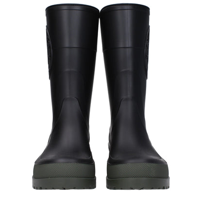 Bottes de pluie en coton noir Christian Dior