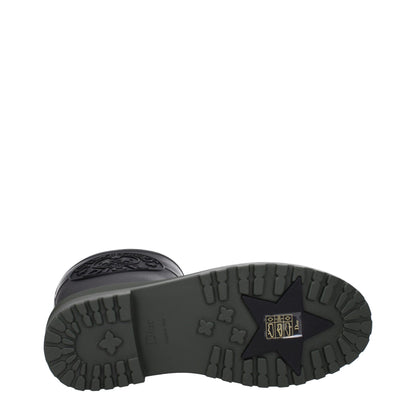 Bottes de pluie en coton noir Christian Dior