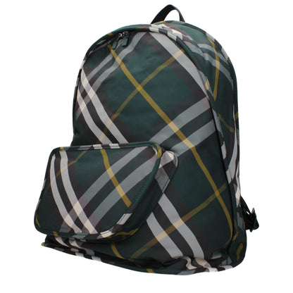 Burberry Grüne Stoffrucksäcke