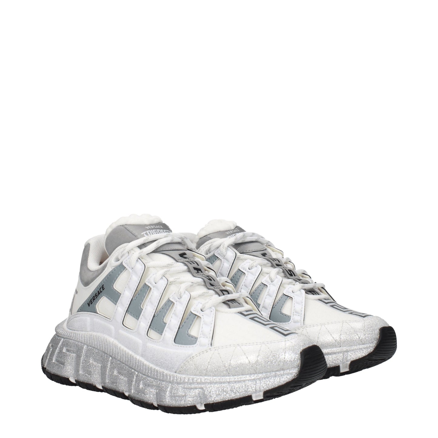 Versace Sportschuhe aus weißem Stoff