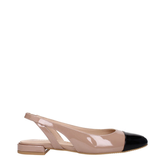 Ballerines en cuir rose Stuart Weitzman