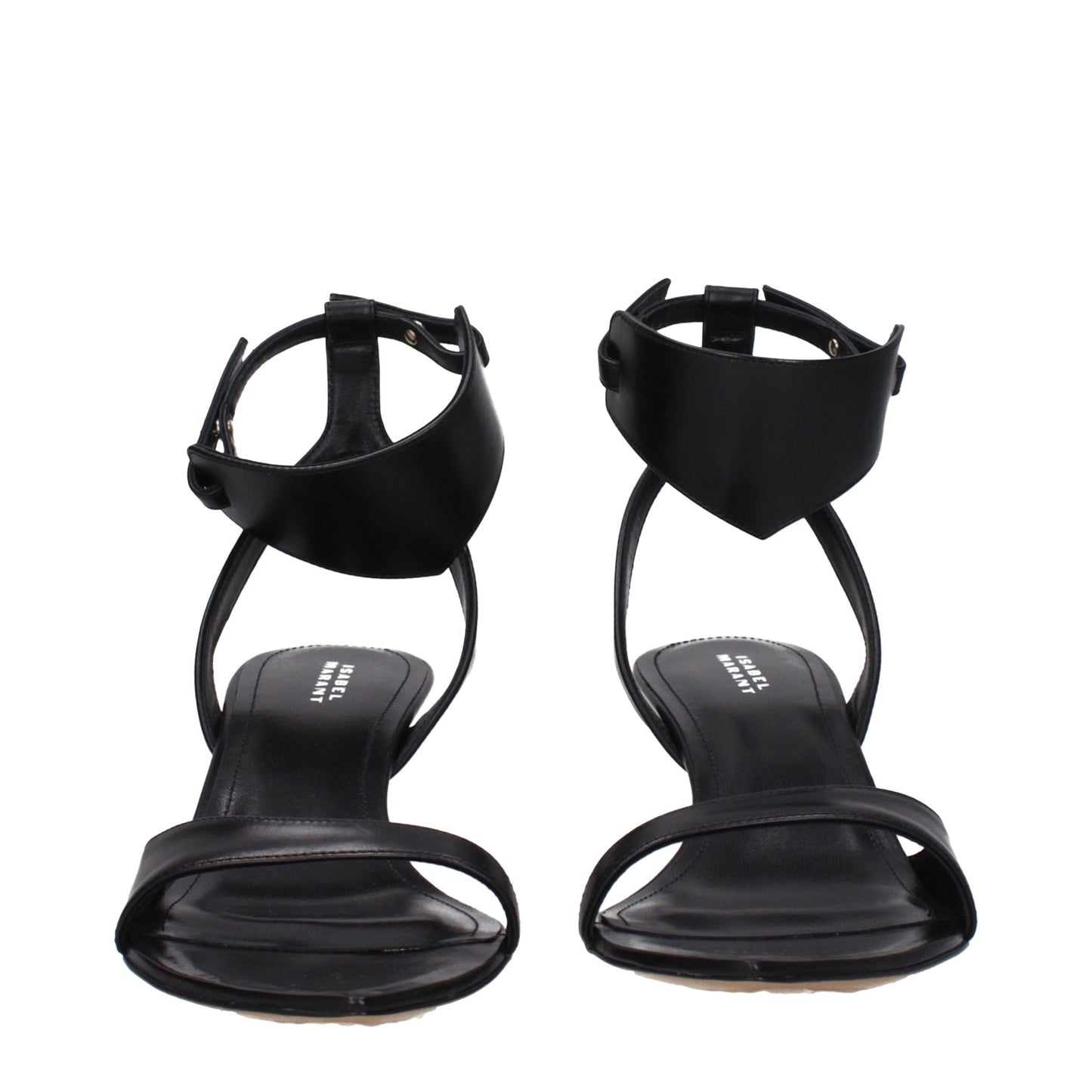 Isabel Marant – Flache Sandalen aus schwarzem Leder