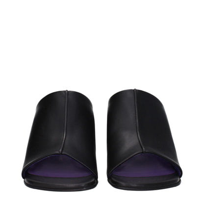 Stella McCartney – Schwarze Sandalen aus Leder mit Stilettoabsatz