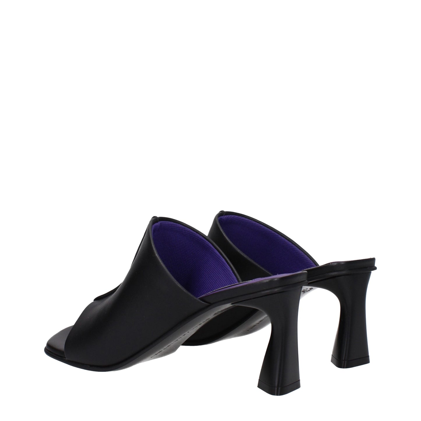 Stella McCartney – Schwarze Sandalen aus Leder mit Stilettoabsatz