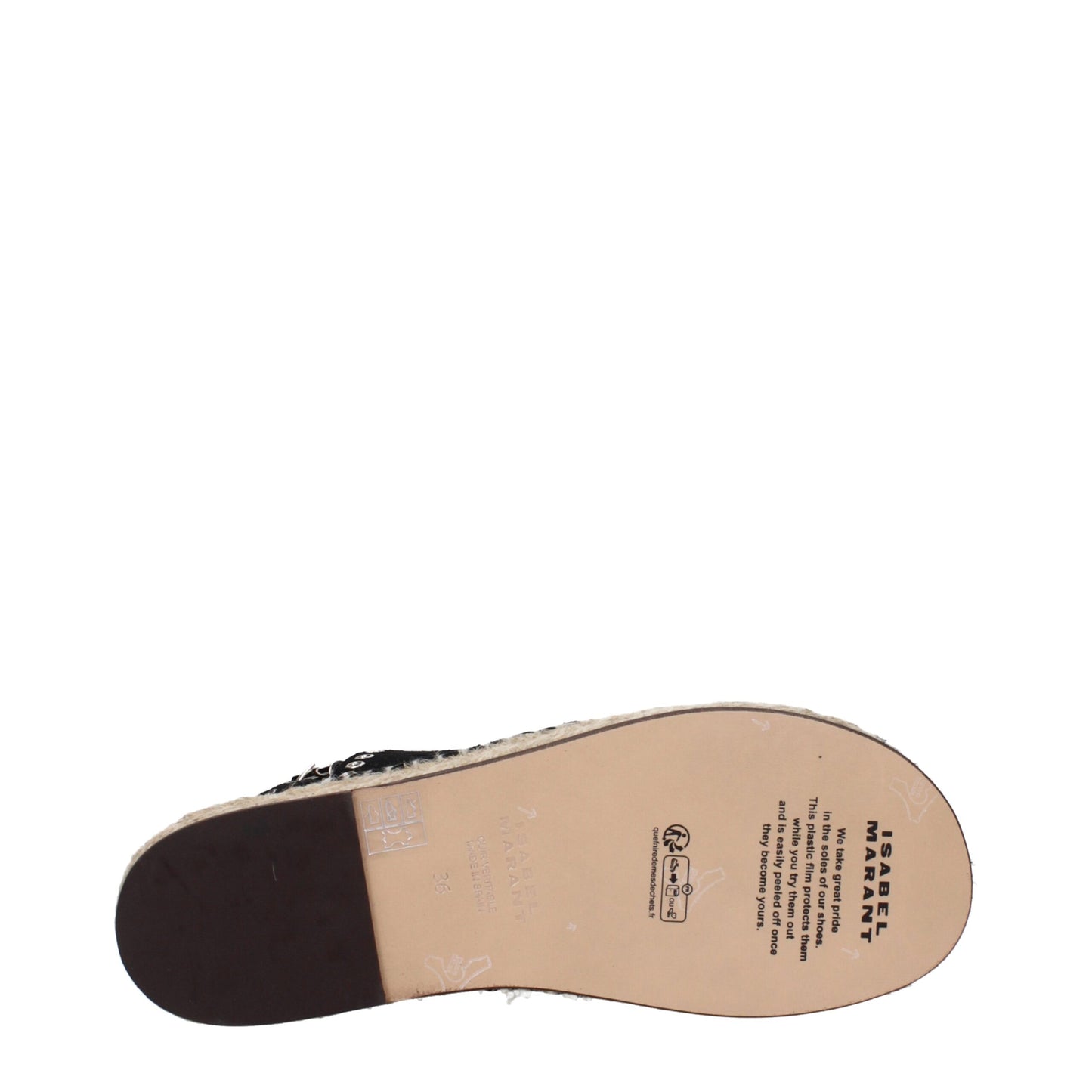 Isabel Marant – Flache Sandalen aus schwarzem Leder