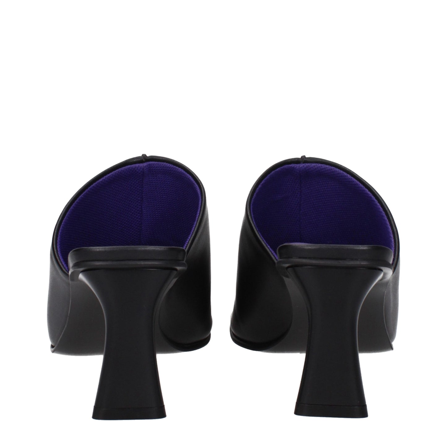 Stella McCartney – Schwarze Sandalen aus Leder mit Stilettoabsatz