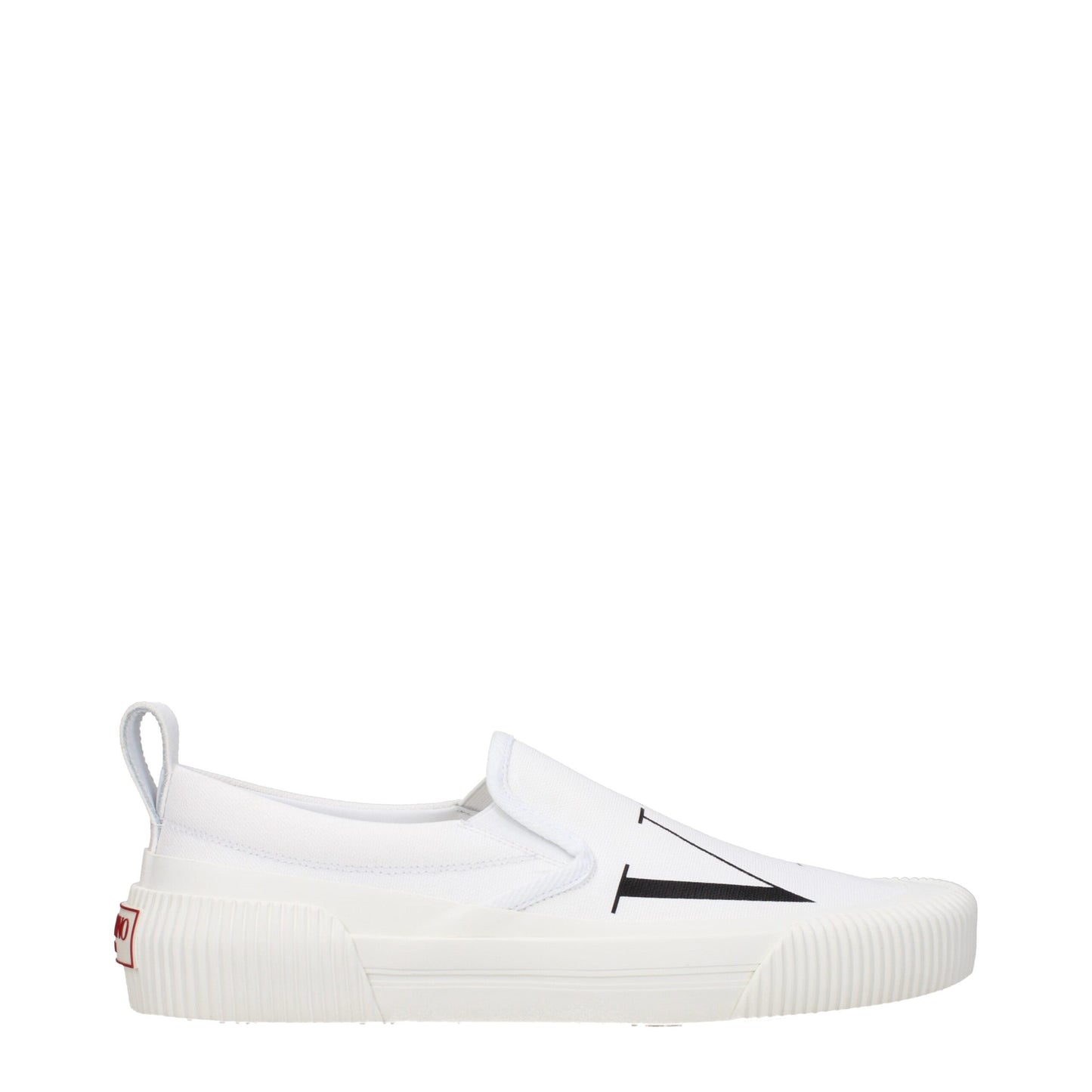 Valentino Garavani Slip-On-Loafer aus weißem Stoff