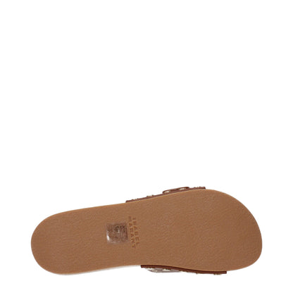 Isabel Marant Braune Leder-Slipper-Sandalen