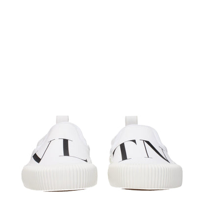 Valentino Garavani Slip-On-Loafer aus weißem Stoff
