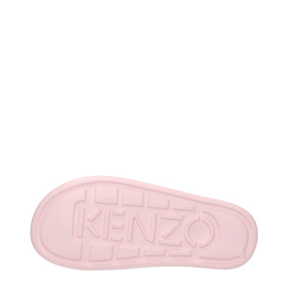 Kenzo Rosa Baumwoll-Hausschuhe Sandalen