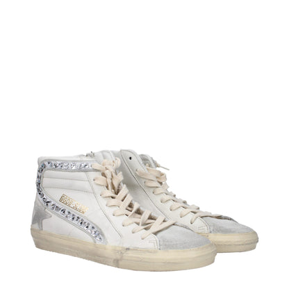 Golden Goose Weiße Leder High Tops