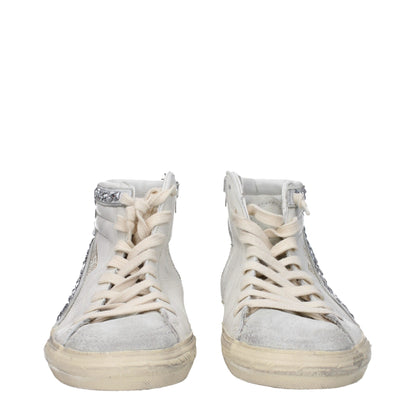 Golden Goose Weiße Leder High Tops