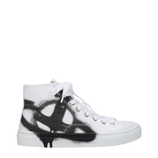 Vivienne Westwood – Hohe Sneakers aus weißem Stoff