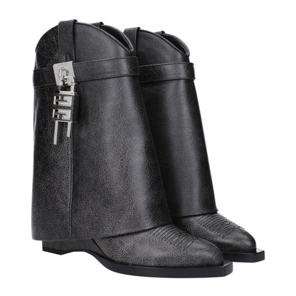 Givenchy – Schwarze Lederstiefeletten