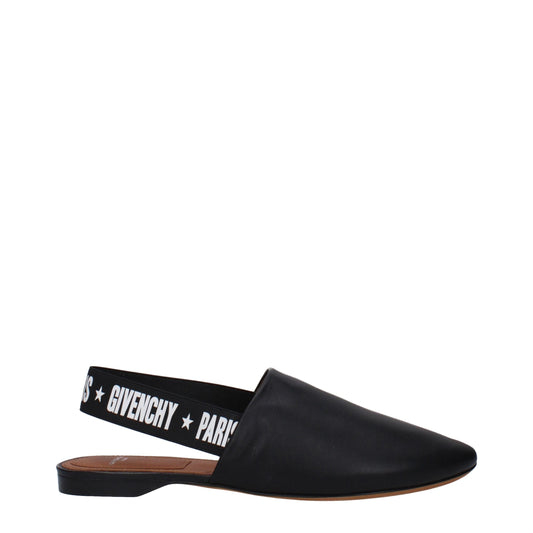 Givenchy – Schwarze Lederpantoletten