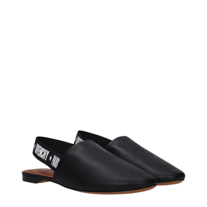 Givenchy – Schwarze Lederpantoletten