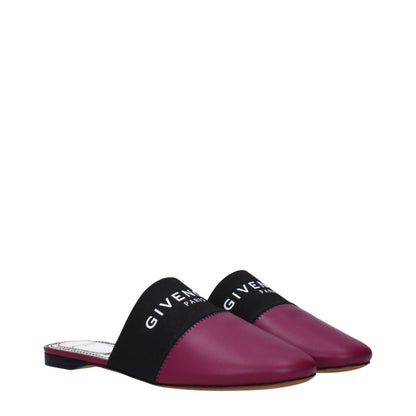 Givenchy Lila Leder-Slipper-Sandalen