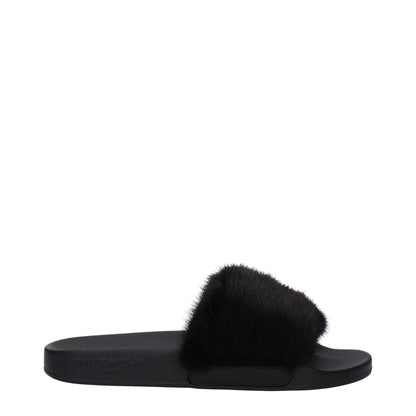 Givenchy – Schwarze Hausschuhe aus Baumwolle