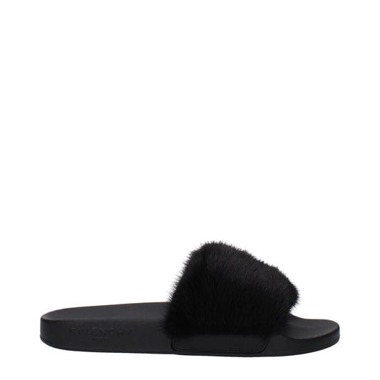 Givenchy – Schwarze Hausschuhe aus Baumwolle