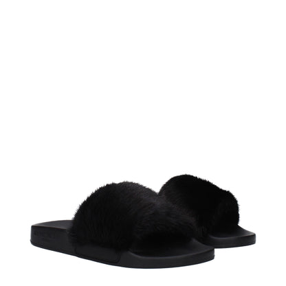Givenchy – Schwarze Hausschuhe aus Baumwolle