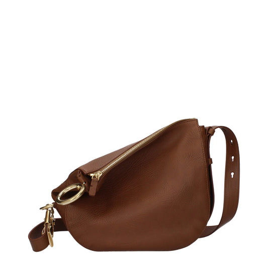 Burberry – Umhängetaschen aus braunem Leder